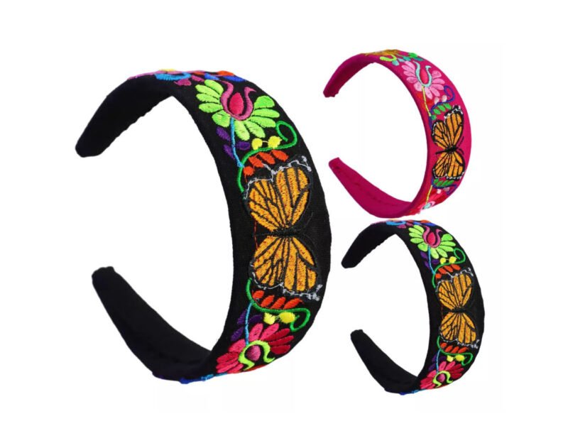 Diademas Bordadas De Mariposa Diademas De Moda