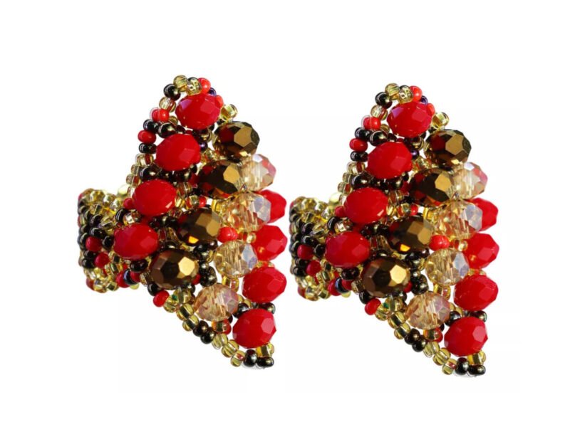 Anillos De Cristal Chaquira Artesanal Anillos De Moda Regalo