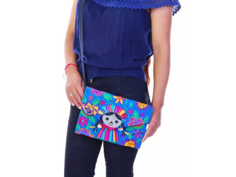 Bolsa Carteron Bordado Floral Bolso Para Dama De Moda