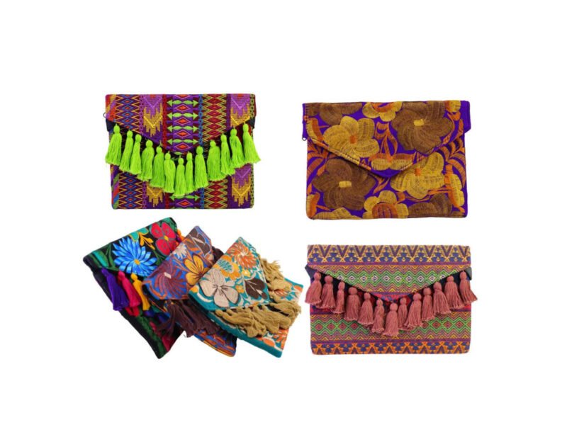 Bolsa Carteron Bordado Floral Bolso Para Dama De Moda