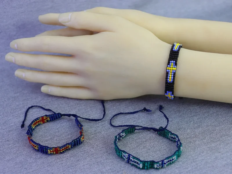 Pulseras De Cruz Chaquira Pulseras Unisex De Moda Regalo
