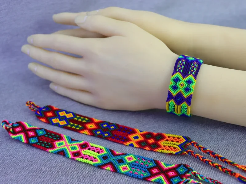 Pulseras Bordadas Artesanal Unisex Pulseras De Moda Regalo