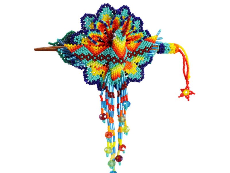 Broches De Flor Colibri Chaquira Pasador Para Cabello De Moda