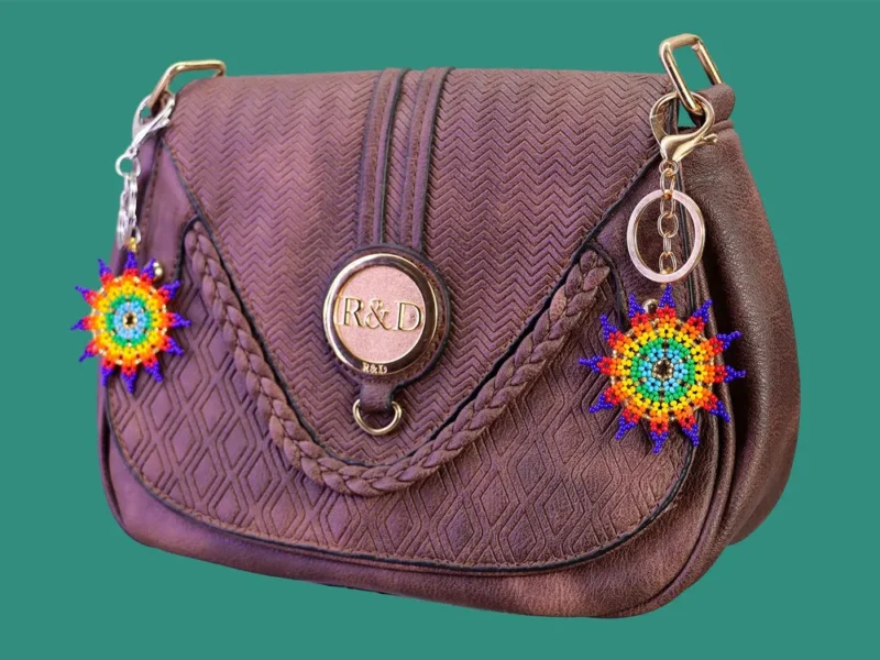 Llaveros De Chaquira Hechos A Mano Decoración Artesanal Para Bolsos