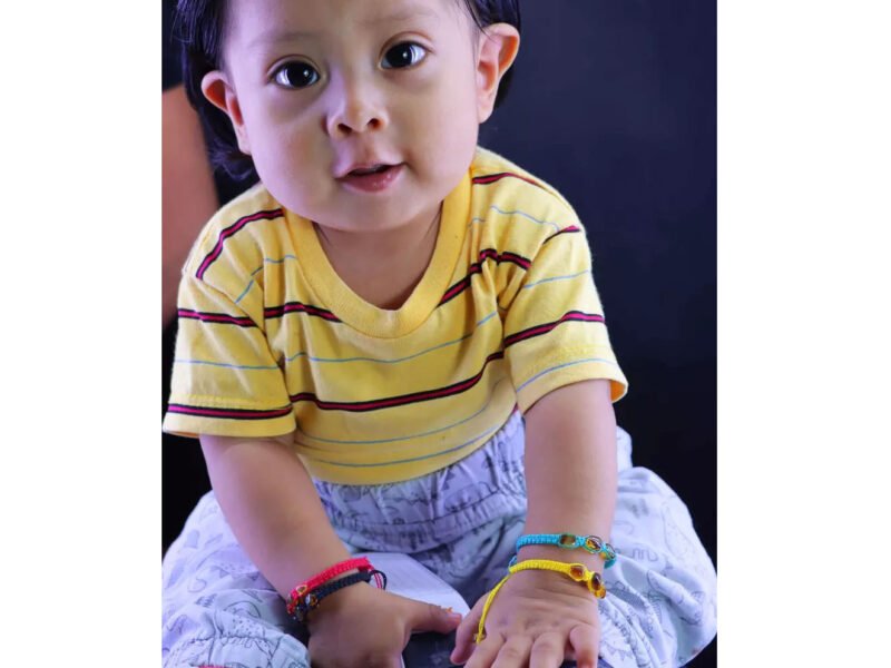 Pulseras De Ámbar Tejidas Artesanal Para Bebes