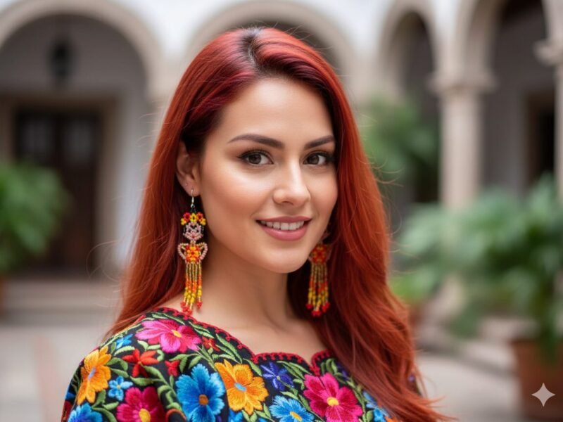 Aretes De Chaquira Colgante Artesanal