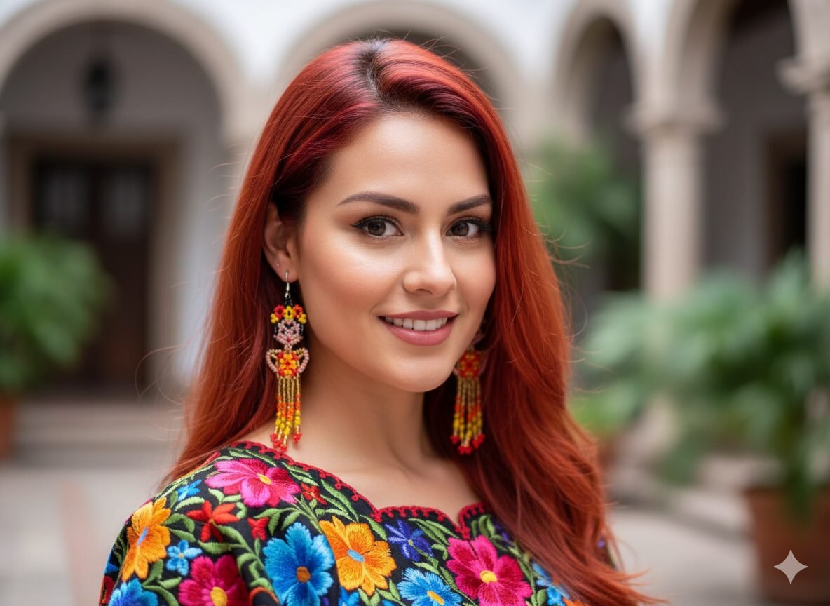 Aretes De Chaquira Colgante Artesanal