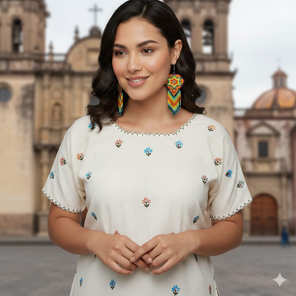 Aretes De Estrella Con Flecos De Chaquira Colgante De Moda - Image 2