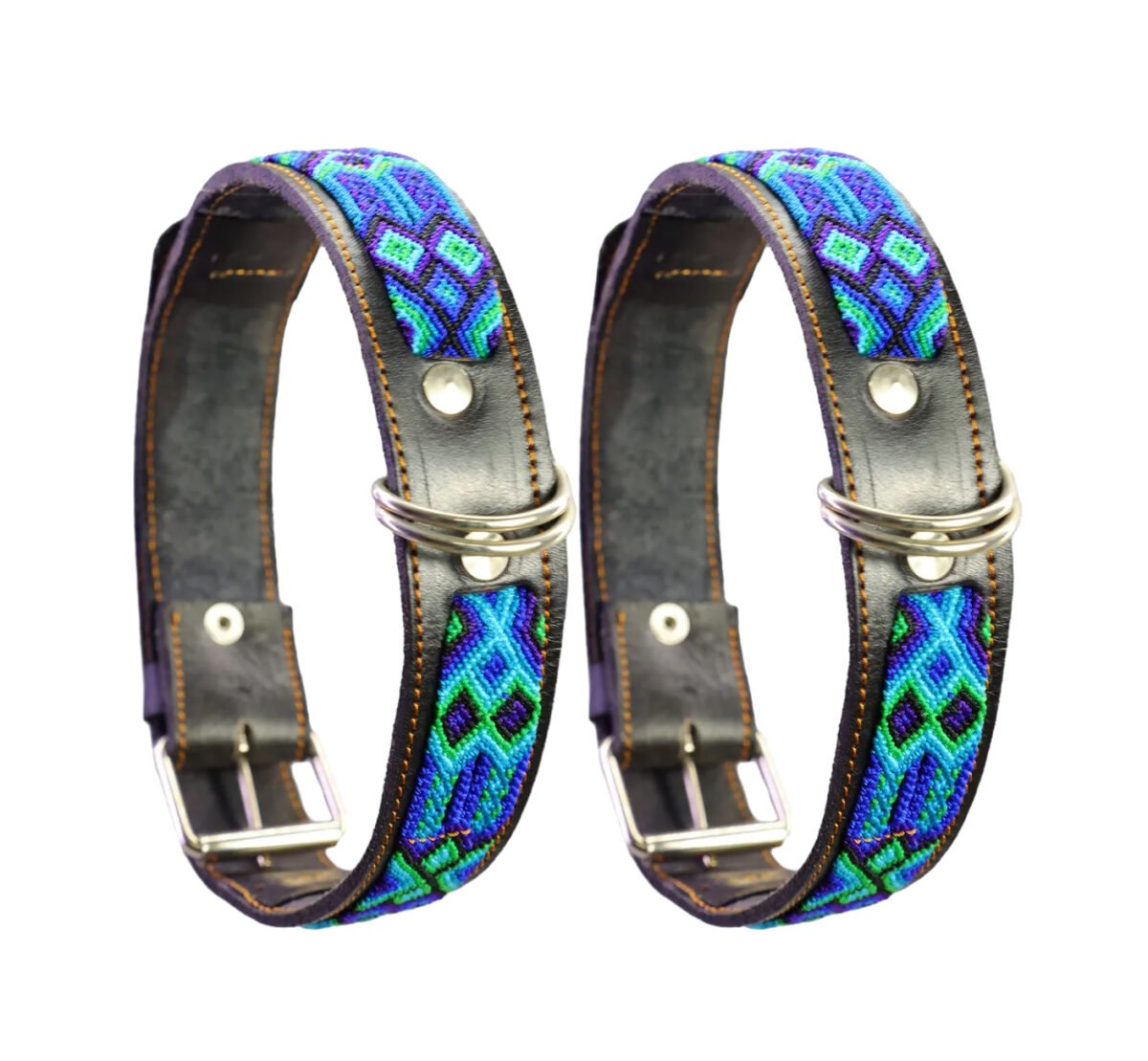 Collar De Piel Semi Bordado 75 CM Para Perro XG - Image 7