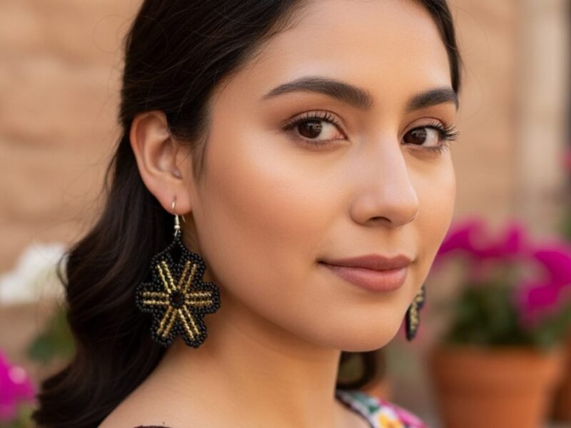 Aretes De Chaquira Artesanal De Moda Para Mujer