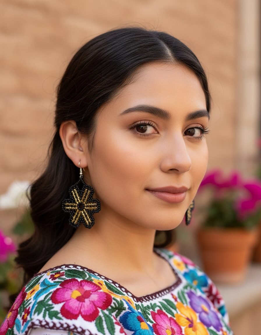 Aretes De Chaquira Artesanal De Moda Para Mujer