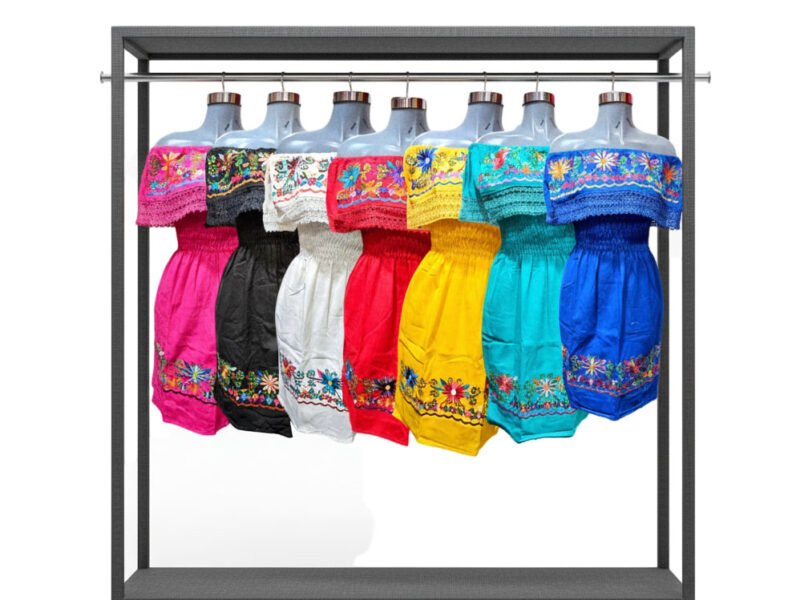 Pack 2 Vestidos Olán Campesina Bordadas De Moda Artesanal