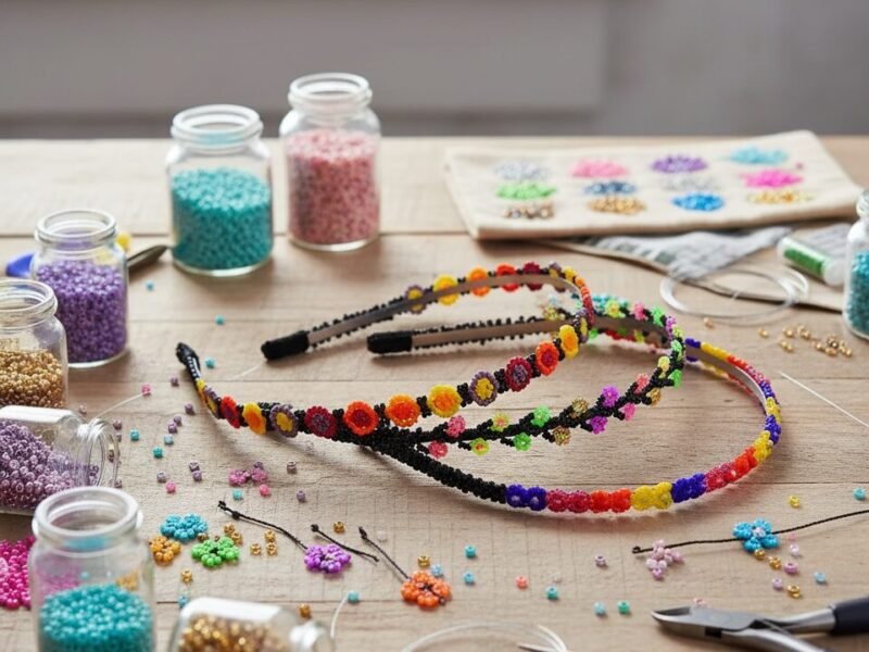 Diademas De Chaquira De Florecitas Artesanales