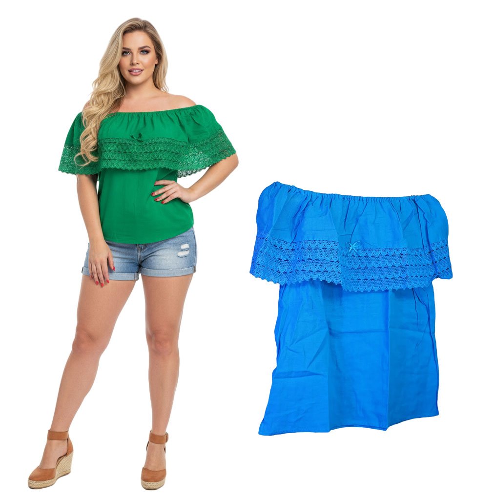 Blusa Olan Campesina De Moda Para Mujer