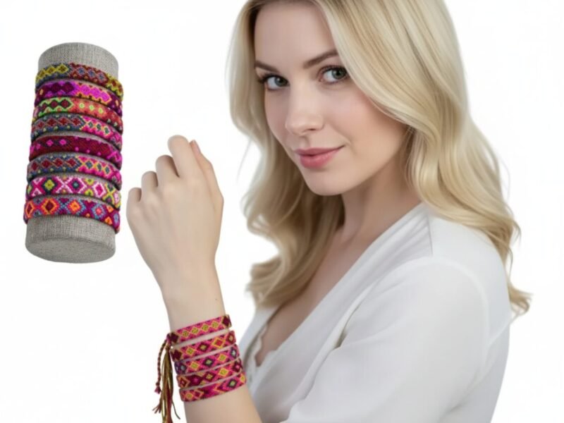 Pulseras Bordadas Artesanales Unisex De Moda