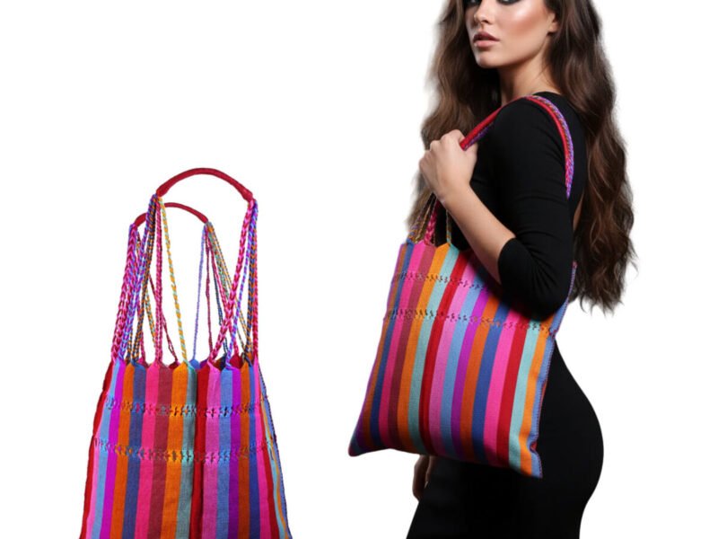 Bolsa Morral De Telar Artesanal De Moda Para Dama