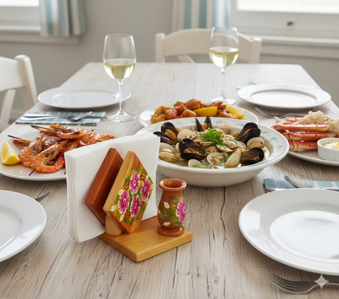 Servilleteros De Madera Pintadas Artesanales - Image 6