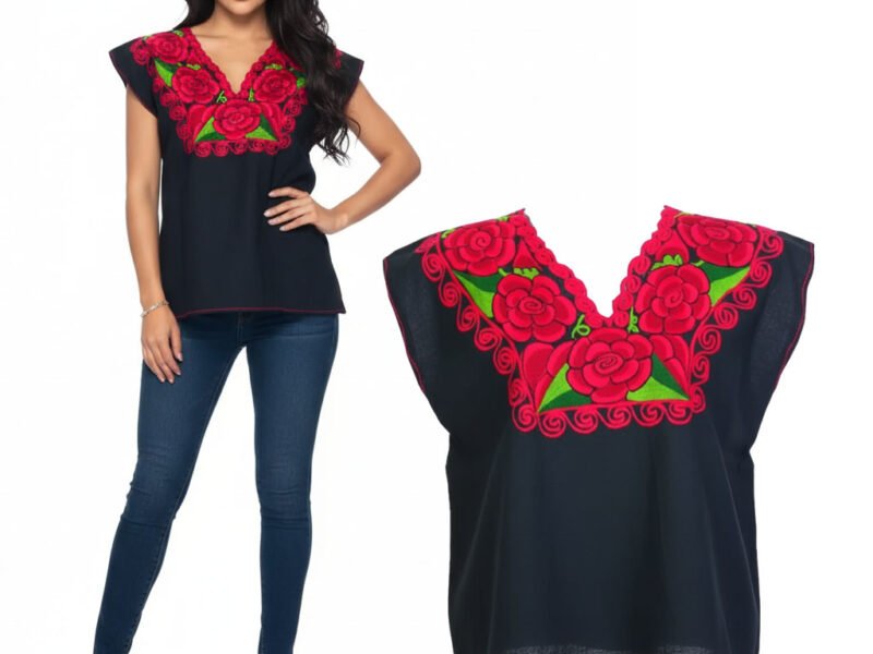 Blusas Bordadas Artesanales De Moda Para Dama