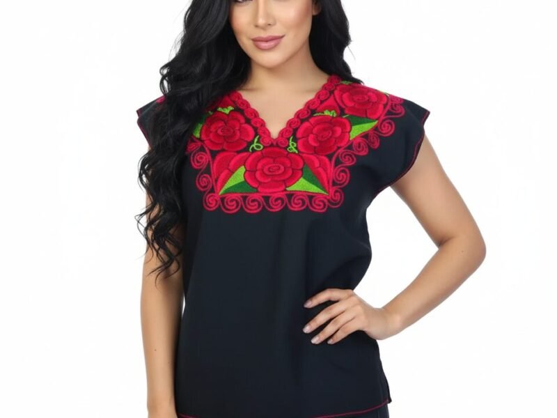 Blusas Bordadas Artesanales De Moda Para Dama