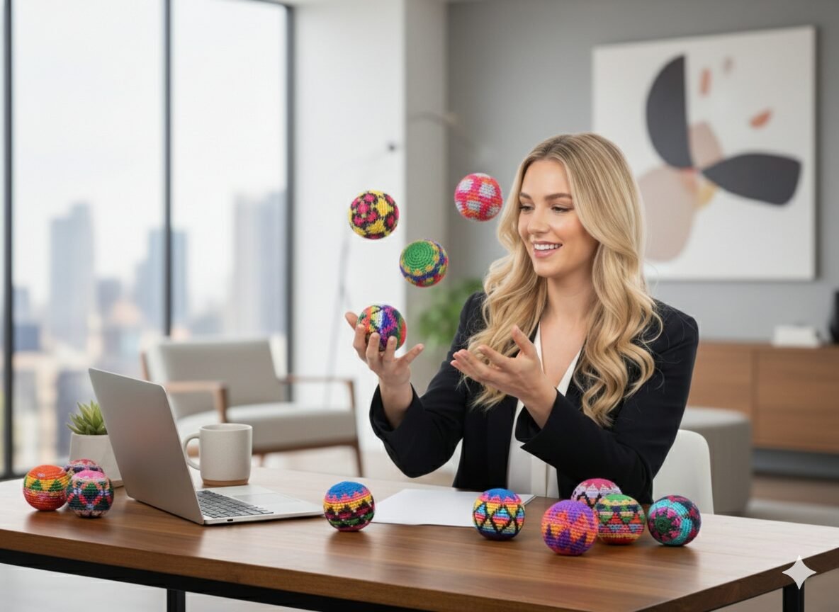 12pzs Pelotas Antiestrés Hacky Sack Tejidas Artesanales - Image 3