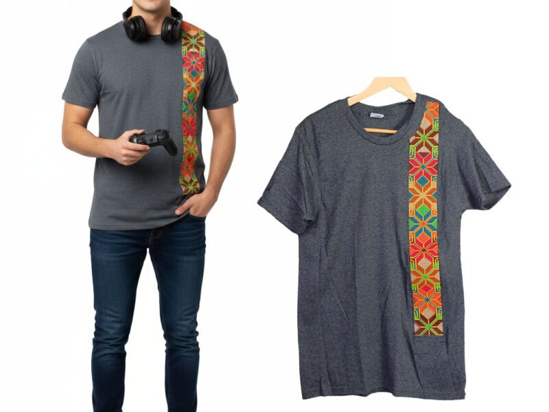 Playeras Con Bordado Artesanal De Moda Para Hombre