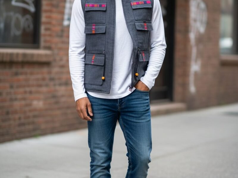 Chaleco Artesanal De Moda Para Hombre