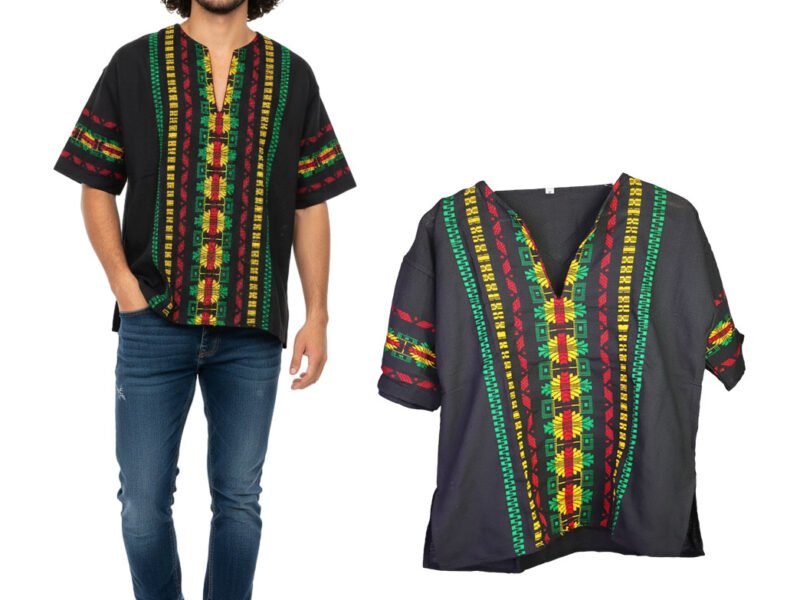 Camisa Guayabera Manga Corta Artesanal Para Hombre