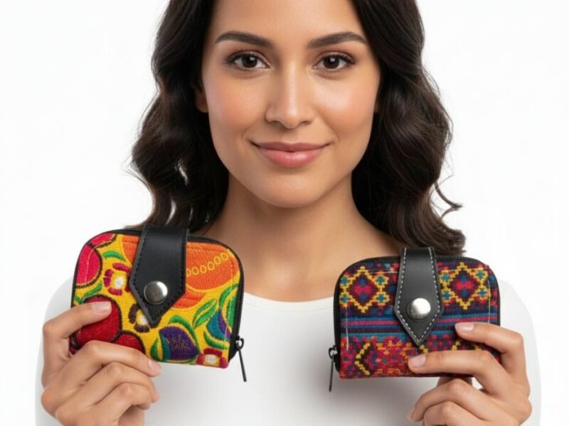 4pzs Monederos Artesanales Bordados De Moda