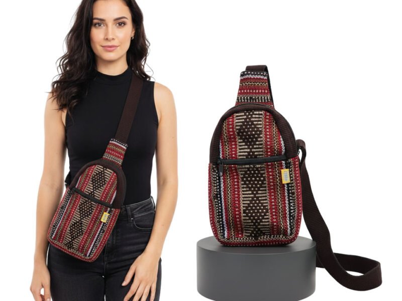 Pechera Mariconera Mochila Cruzada Artesanal De Moda Unisex