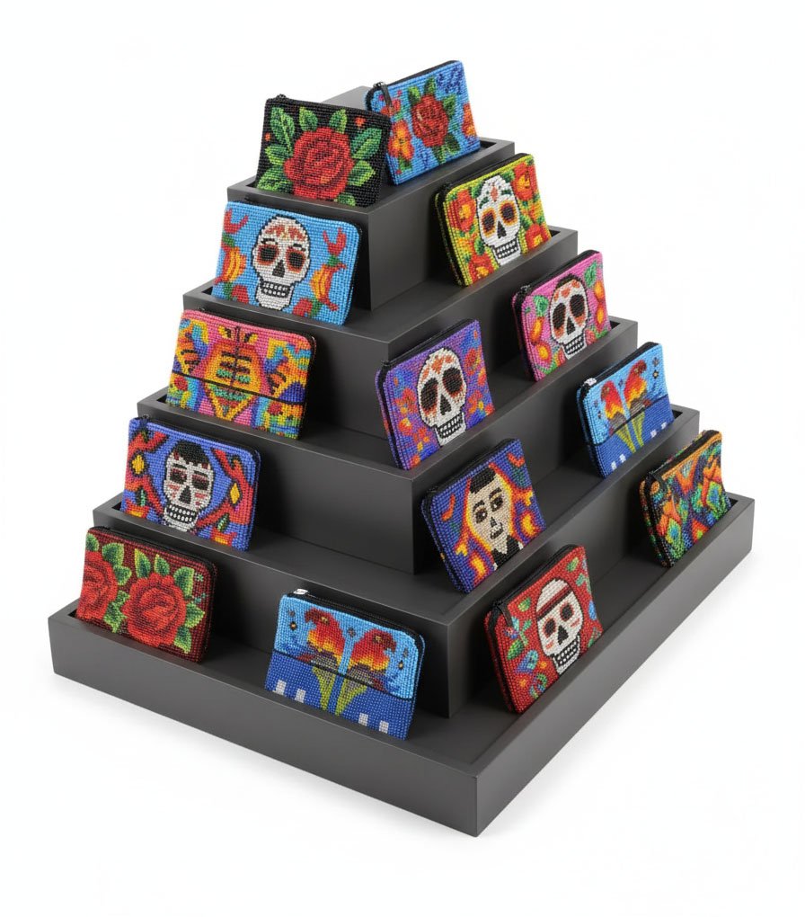 Pack 12 Monederos De Chaquira De Moda Artesanal Para Mujer - Image 6