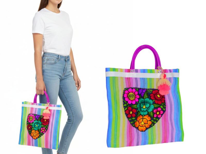 Bolsa Morral Bordado Artesana De Moda Para Mujer