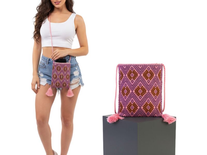 Bolsa De Telar Porta Celular De Moda Para Dama