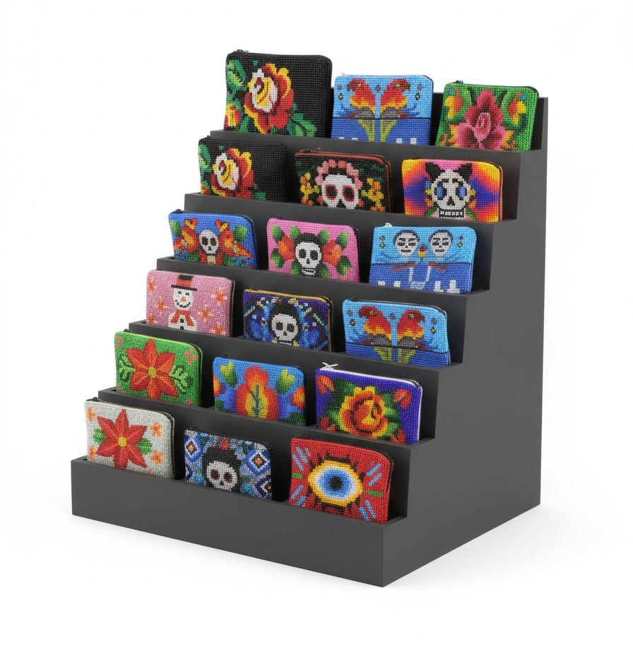 Pack 12 Monederos De Chaquira De Moda Artesanal Para Mujer - Image 7