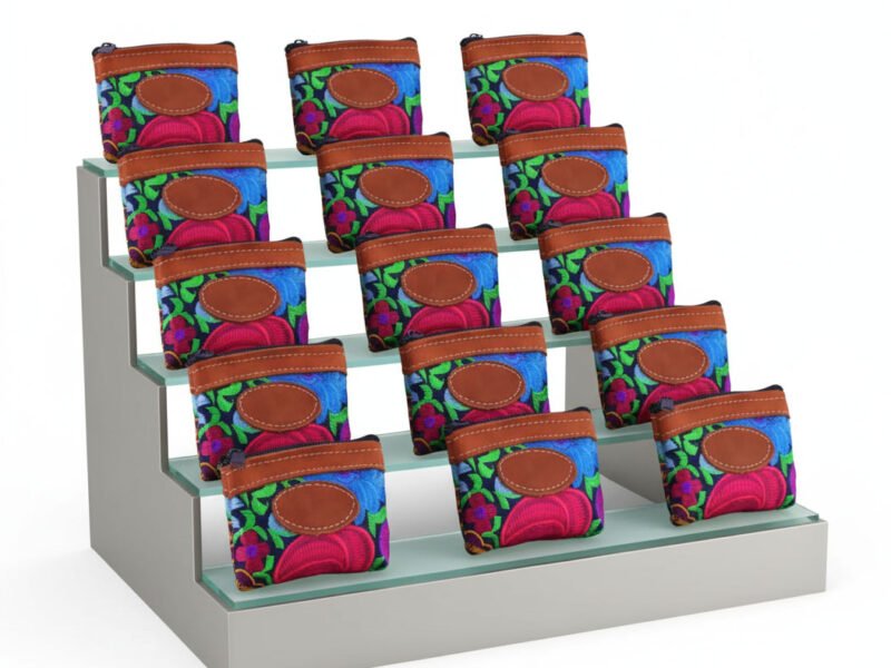 Monederos De Piel Bordado Artesanal Para Mujer