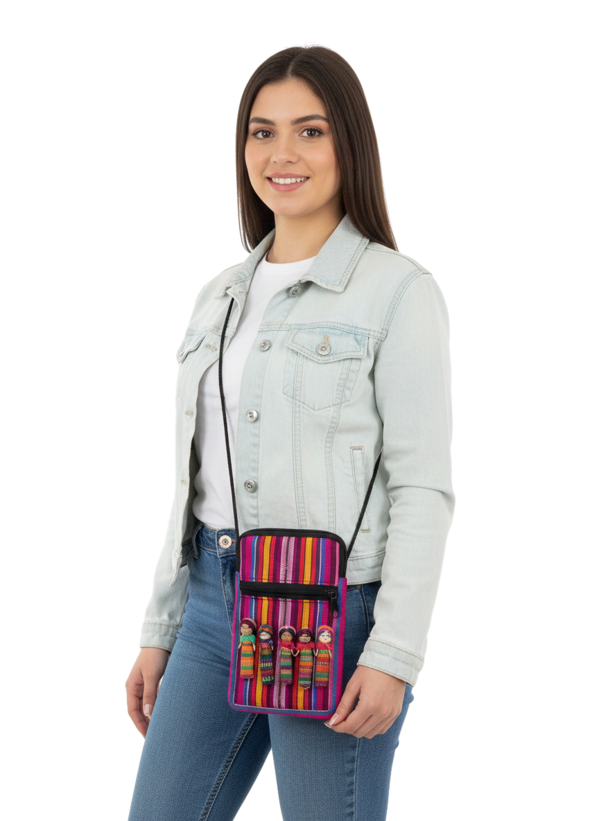 6pzs Bolsitas Porta Celular De Muñequitas Quita Penas - Image 3