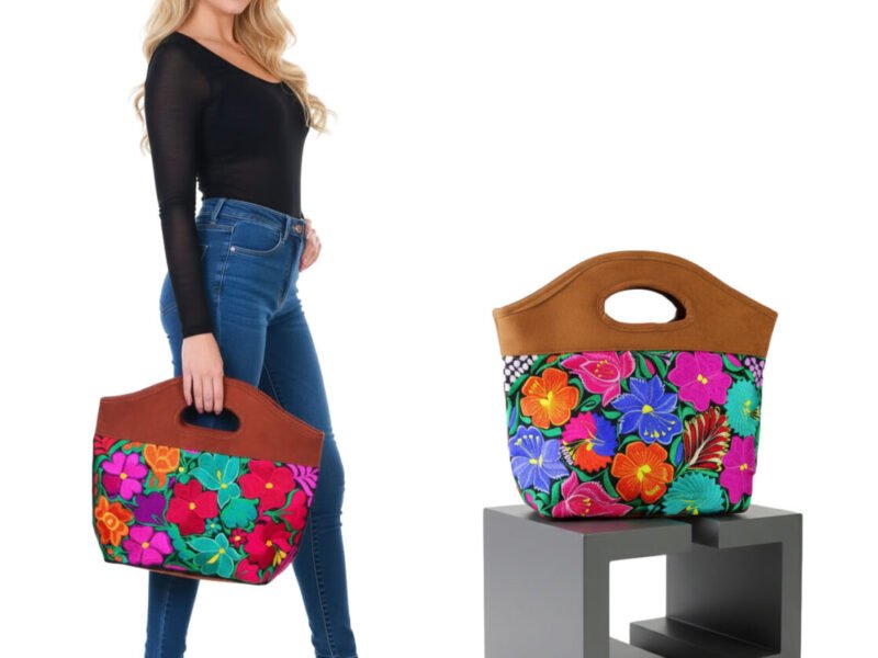 Bolsa De Gamuza Bordadas De Moda Para Dama