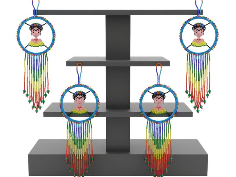 Atrapasueños Colgantes De Frida Kahlo De Chaquira