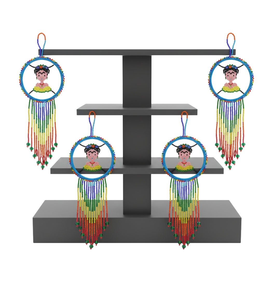 Atrapasueños Colgantes De Frida Kahlo De Chaquira