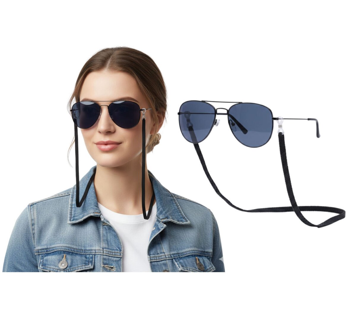 Correa Sujeta Lentes Gafas Bordados De Moda - Image 2