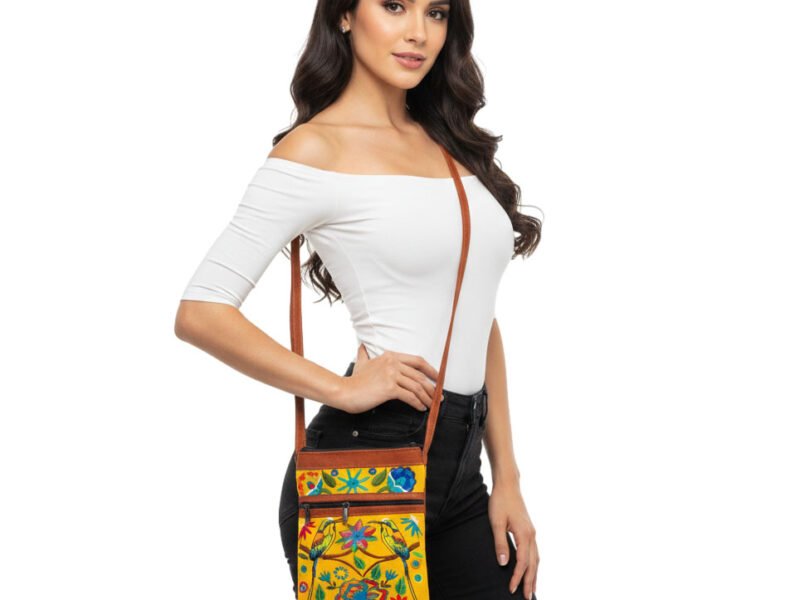 Set 4 Bolsas Para Dama Bordadas Floral De Moda