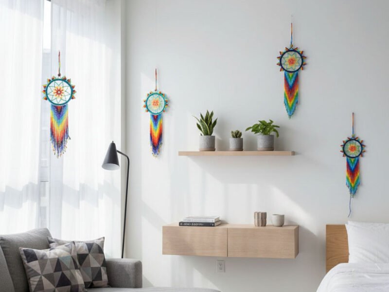 Atrapasueños Colgantes De Cuentas De Chaquira