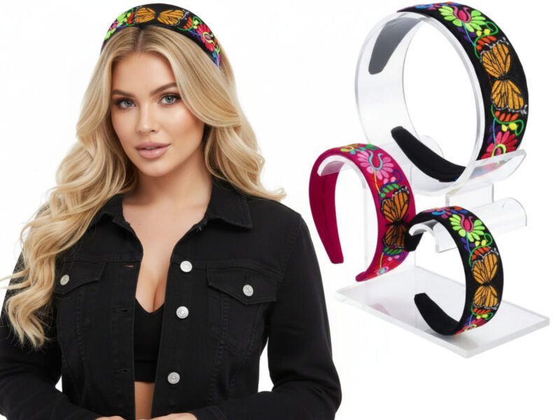 Diademas De Moda Bordado De Mariposa