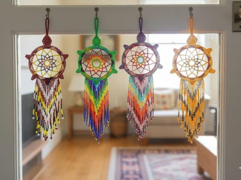 12pzs Atrapasueños Colgantes De Cuentas Huichol