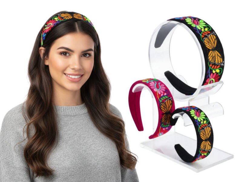 Diademas De Moda Bordado De Mariposa