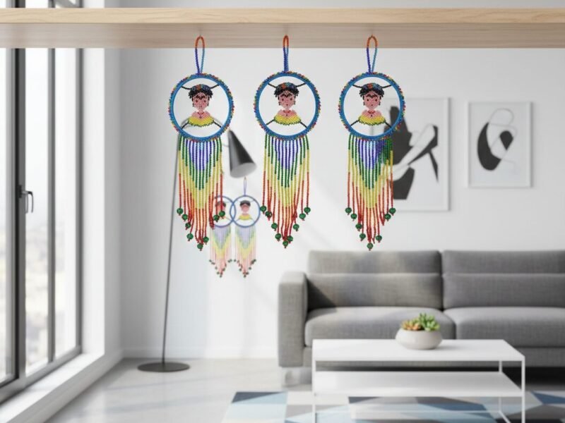 Atrapasueños Colgantes De Frida Kahlo De Chaquira