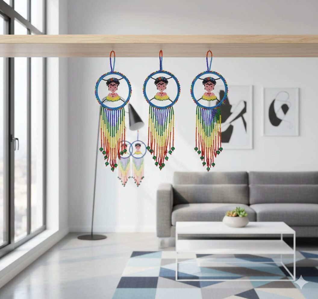 Atrapasueños Colgantes De Frida Kahlo De Chaquira - Image 2