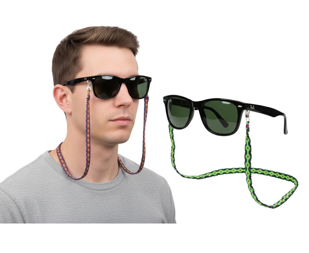 Correa Sujeta Lentes Gafas Bordado Artesanal - Image 2