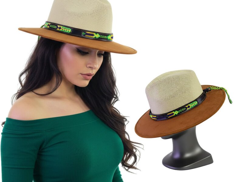 Toquilla De Piel Para Sombrero De Moda
