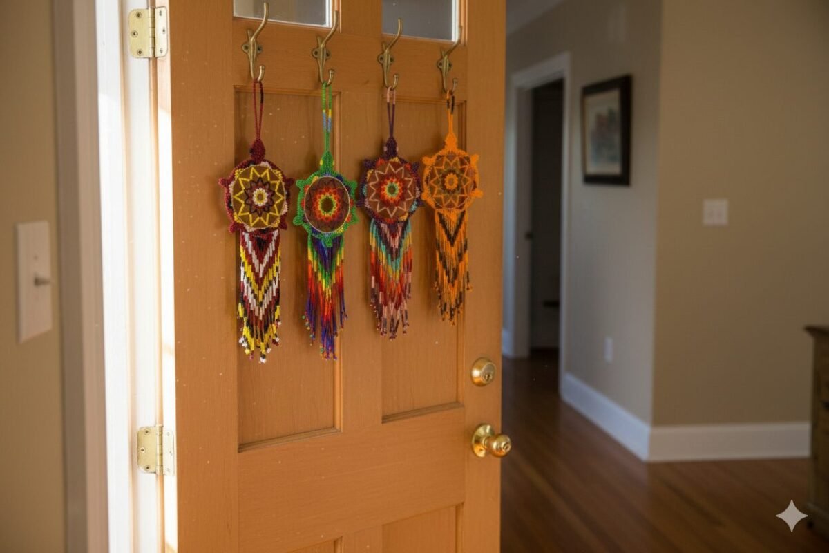 12pzs Atrapasueños Colgantes De Cuentas Huichol - Image 4