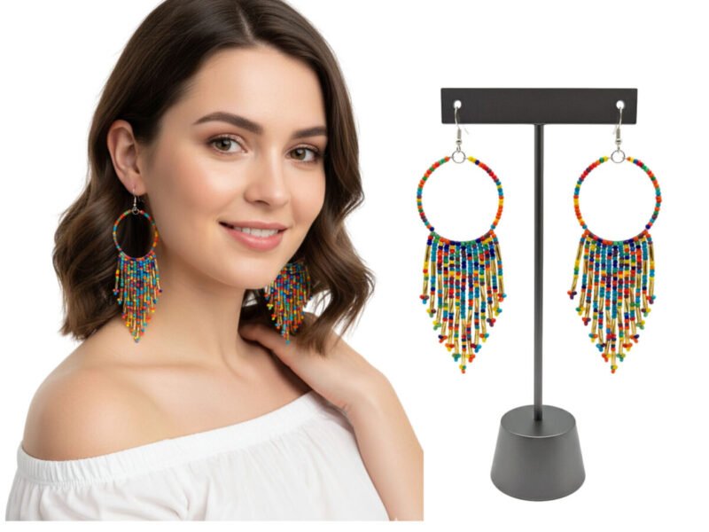 Aretes De Cuentas De Chaquira Arracadas De Moda